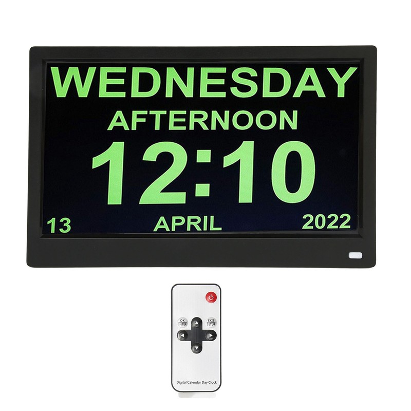 11.6 Inch Digital Calendar Alarm Day Clock 12 24 HR