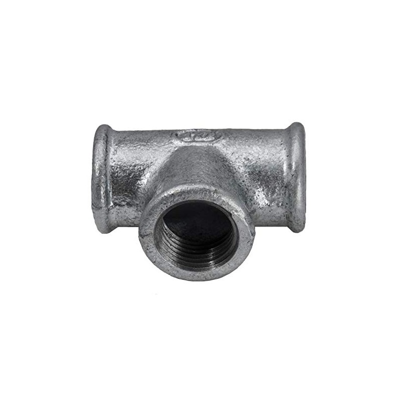 Cast T-piece with 3x internal thread Rp 3/8 inch (IG),