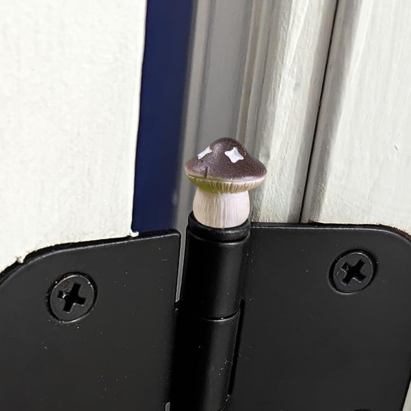 Door Hinge Decorative Topper - Magnetic Hinge Head Mushroom Trinket