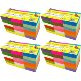 4A 72 Pads Sticky Notes 1 3/8 x 1 7/8 in, 18 Colors, Adhesive On Long Side, Small Sticky Notes Self-Stick Note Pads for Office School Supplies, 100 Sheets/pad, 72 Pads, 7200 Sheets Total, 4A 354818x4