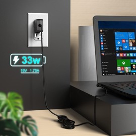 UL Listed AC Charger Fit for Asus Vivobook Flip TP401CAE TP401CA TP401C TP401NA TP401N TP401MA TP401M TP401 Laptop AD2036321 ADP-18HW B Portable Power Supply Adapter Cord