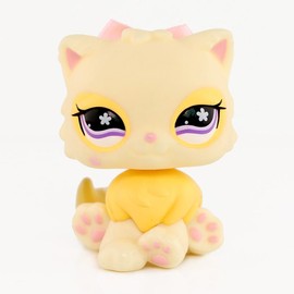 diylpshome miniature perisan cat crouching cat wolfcat fox kitten pet figure cat and dog kids gift:_persian cat 568