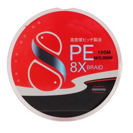 Fly Fishing Line PE 8 Strands 0.38mm Diameter 100m Length 25kg Pull Floating Line for Carp