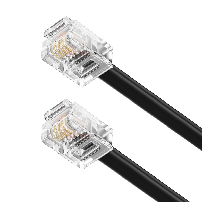 deleyCON RJ11 3.0-Metre Telephone Cable Modular Cable 6P4C Western Cable