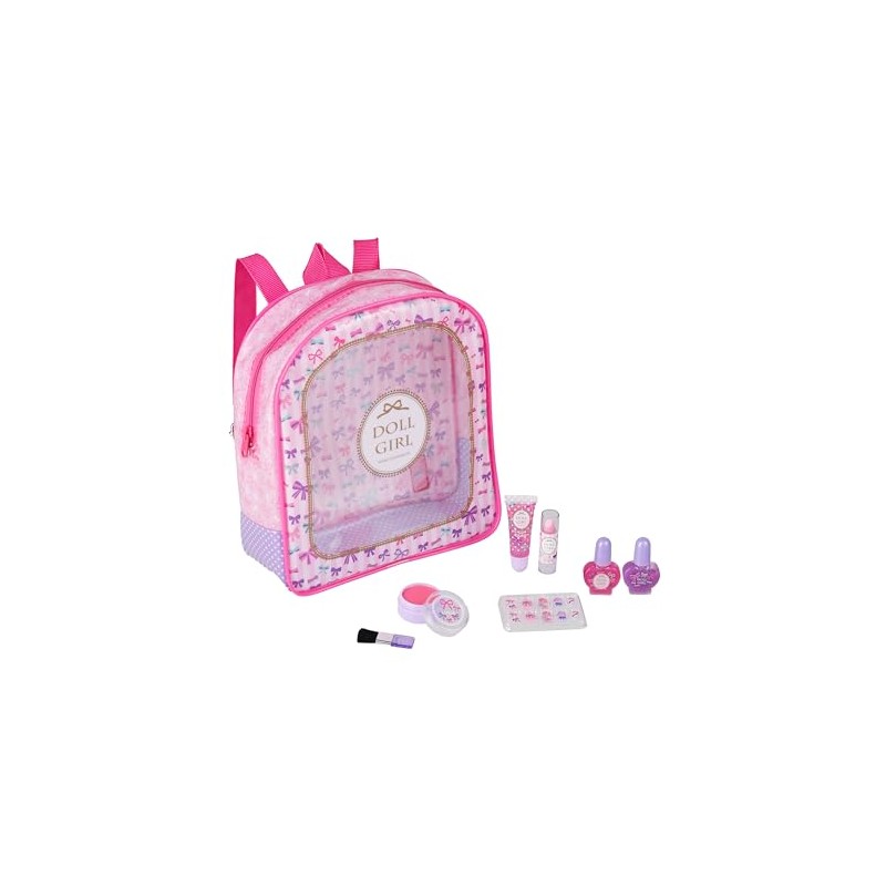 Race 900024 Doll Girl Makeup Backpack, Cosmetics Accessories for 6