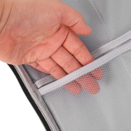 Nvanvmm Important File Pocket Holder,Document Organizer Box,Oxford Waterproof Document Storage Bag with Safe Code Lock (Black)