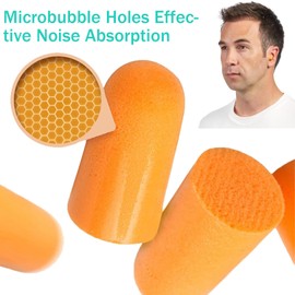 60 Pairs Foam Ear Plugs for Noise Cancelling, Ultra Soft Earplugs for Sleeping, Travel, Concerts & Studying, Industrial Ear Plugs with High Noise Reduction, Soft Foam Earplugs for Comfortable Fit