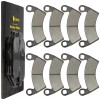Caltric Front Rear Brake Pads for Polaris Ranger Crew 700