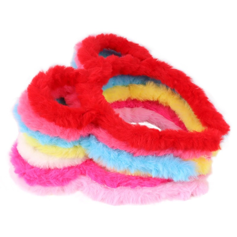 caralin Women Winter Thick Plush Headband Round Bear Ears Makeup