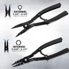 SMOTIVEPRO 16" Snap Ring Pliers Set，2 Piece Internal and External