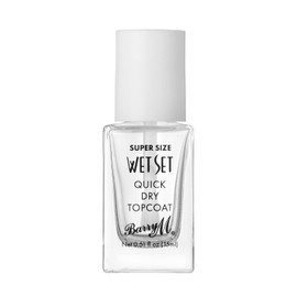 Barry M Barry M Super Size Wet Set Quick Dry Topcoat Nail Polish, Clear, Size 15ml