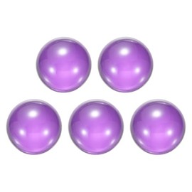 sourcing map Clear Purple Acrylic Contact Juggling Ball - 40mm, 5 Pcs