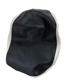 Honda Giorno (AF24) 2st (1992-1999) Black & White Special Design Seat Cover, Strong Rubber Type, Made in Japan (Thick Fabric) [Fabric Color: Black Seat/Side White/Stitching Color: Front and Rear