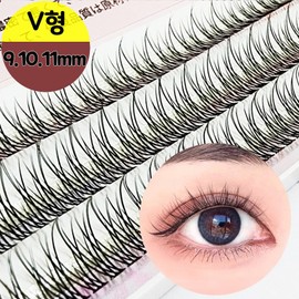 Eyelash self-eyelash perm eyelash attachment V type 9.10.11mm mixed / 속눈썹 셀프속눈썹펌 속눈썹붙이기 V형 9.10.11mm 혼합