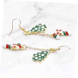 COLLBATH Elegant Xmas Earring Set Vines Design Christmas Stick Ear Pendants for Women Girls