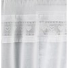 Tyrone Textiles Lucy Embroidered Heart White Kitchen Window Set Curtain