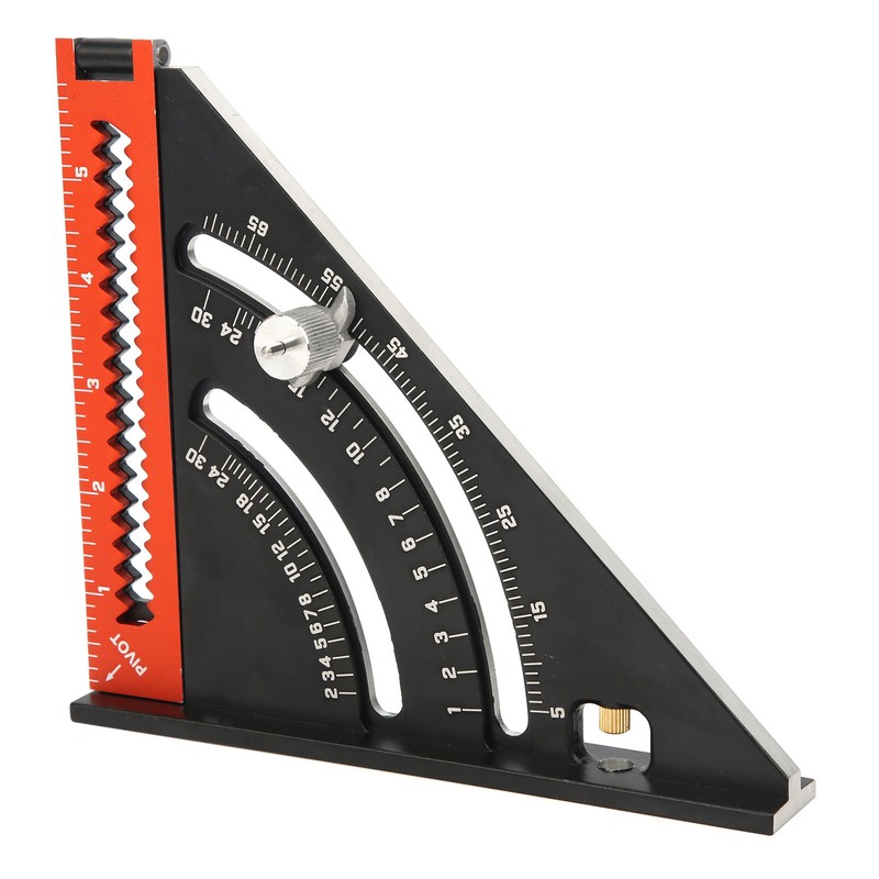 Triangle Angle Ruler Woodworking Folding Aluminum Alloy Measuring Tools 0