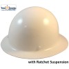 MSA Skullgard Full Brim Hard Hat With Ratchet Suspension -