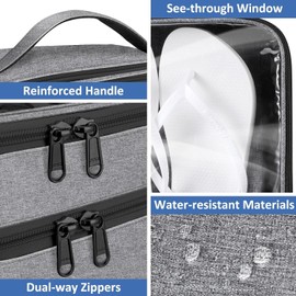 FINPAC Travel Shoe Bag Waterproof Portable Organizer Storage Luggage Bags with Handle