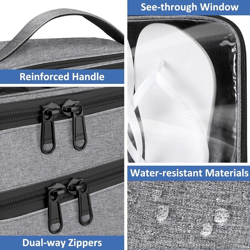 FINPAC Travel Shoe Bag Waterproof Portable Organizer Storage Luggage Bags