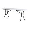 Lifetime 6-Foot Fold in Half Table, Light Commercial, White Granite