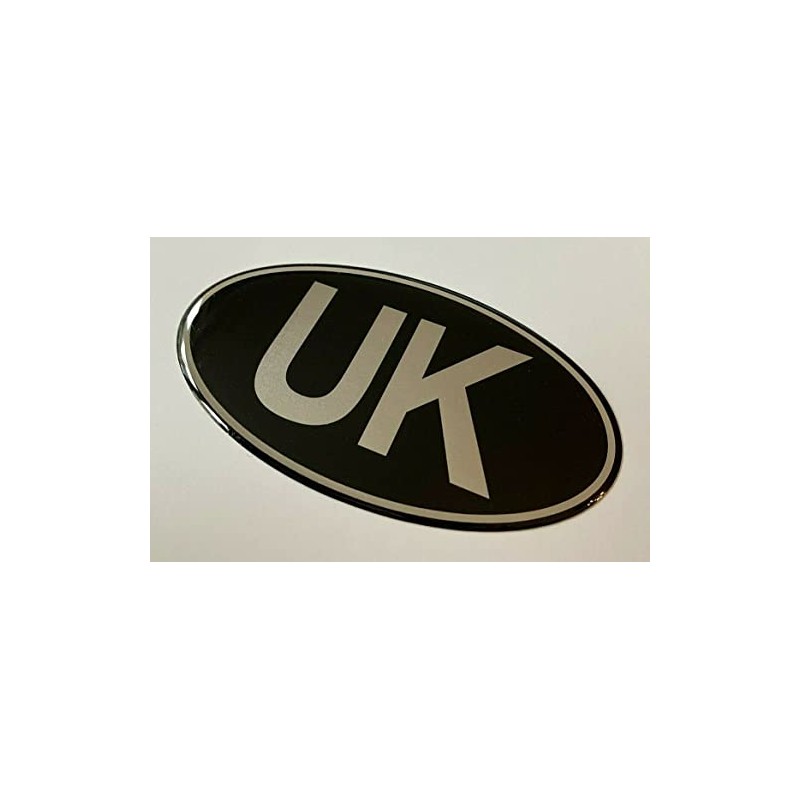Gelz UK Car Oval Gel Domed Sticker 75mm x 43mm