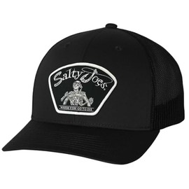 JOES SURF SHOP Salty Joe's Snapback Patch Hat-Back from The Depths-Black