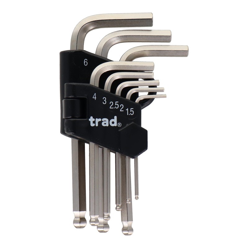 三共コーポレーション trad 8pcs. ボールポイント六角棒レンチセット TBS-8 350108