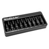 WinHolder Impact Spline Bit Sockets Set, 3/8" Drive, M4 -