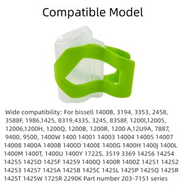 1400B Green Vacuum Hose Self-Cleaning Tool Attachment Compatible With Bissell 1400B 3194 3353 2458 3588F 1986 1425 1400W 1725R Replacement Part #1613828