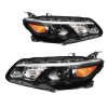For 2016-2018 Chevy Malibu Halogen Headlight Assembly Black Housing LH+RH