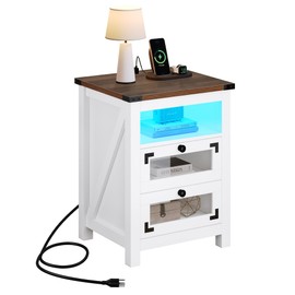 YITAHOME Farmhouse Nightstand