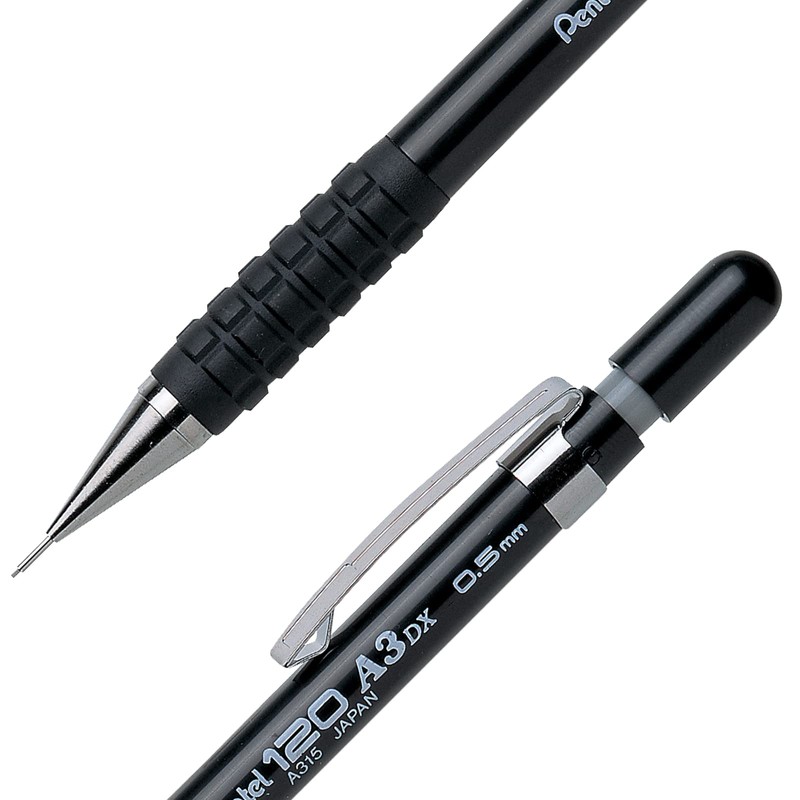 Pentel de México A315BP-A Lapicero Pentel 120 A3, Negro, Blíster,