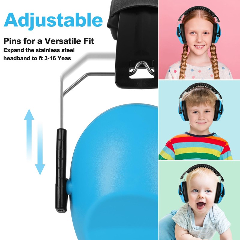 Floriogra Noise Cancelling Headphones for Kids/Toddler 28dB SNR Ear Muffs