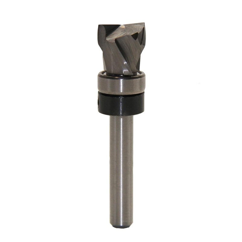 Top Bearing Compression Flush Trim Router Bit 1/4 Shank Pattern