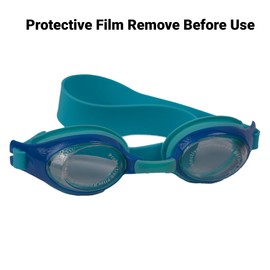 OMEZMART Swim Goggles, Cap, Ear and Nose Plugs, P2 Polarized 【Patent & Upgrade】 Anti-Fog Anti-UV No Leakage Swimming Goggles for Kids 7-14 yrs