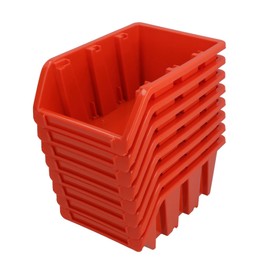AB Tools Stacking Bin Boxes Wall or Stack for Garage Workshop Storage 165 x 105 x 75 8pc