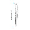 Gatuida Stainless Steel Eyelid Forceps Meibomian Gland Expressor Tweezers for