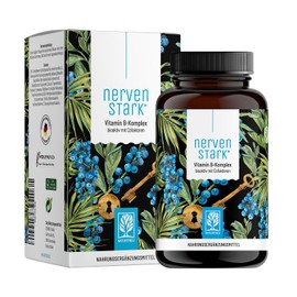Vitamin B Complex (B1-B12) with 4 Active Cofactors, All 8 B Vitamins, Vitamin B Complex Vegan, High Dose, Strong Nerve