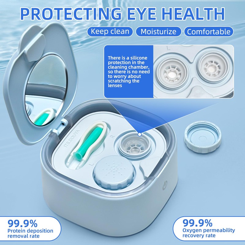 Rigid Keratoplasty Scleral Ultrasonic Contact Lens Cleaner for OK Lens