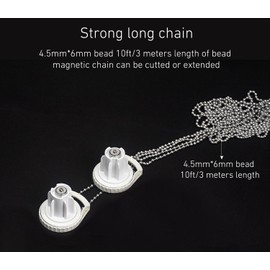 Roller Blind Metal Bead Clutch 10ft(3 Meter) for Blinds & Shades, Fix or Replace The Broken Gear on Window Shade