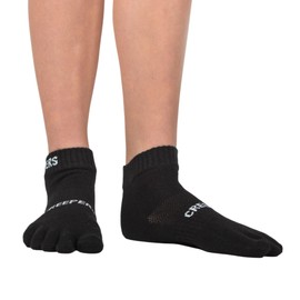 Creepers Blister Busting Merino Wool Toe Socks, Quarter Crew Length Running & Hiking, Unisex for Men & Women from Socks | X-Large