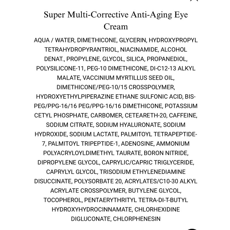 Kiehl's Super Multi-Corrective Anti-Ageing Eye Cream Treatment 0.5 oz (14