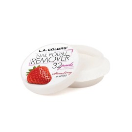 L.A. COLORS Polish Remover Pads, Strawberry Scent CNR962