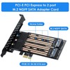 M.2 SATA SSD NGFF to PCIE Adapter Up to 6Gbps