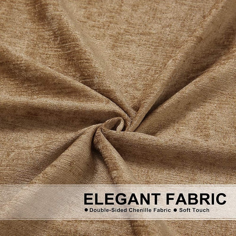 ELKCA Double-Sided Chenille Valance for Living Room Coffee Curtains Valance