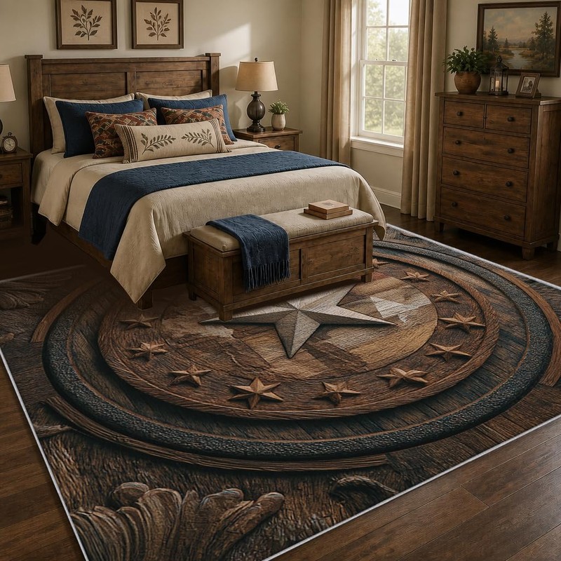 Texas Small Rug 2x3 Entryway, Front Door, Washable