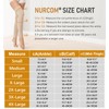 NURCOM 15-20 mmHg Compression Stockings for Women & Men, Footless