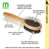Mikki Bamboo Combi Brush, for Grooming Dog, Cat, Puppy with