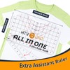 HTVRONT Tshirt Ruler Guide for Vinyl Alignment - Transparent PVC